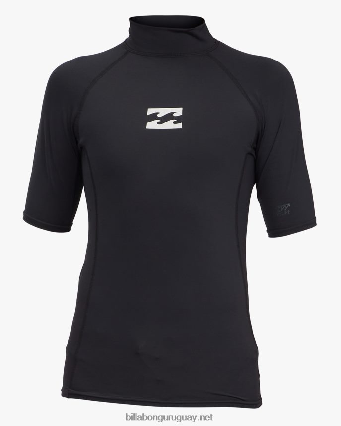 chaleco anti sarpullido de ajuste de rendimiento de ondas para todo el día Niños negro DR6844964 Billabong