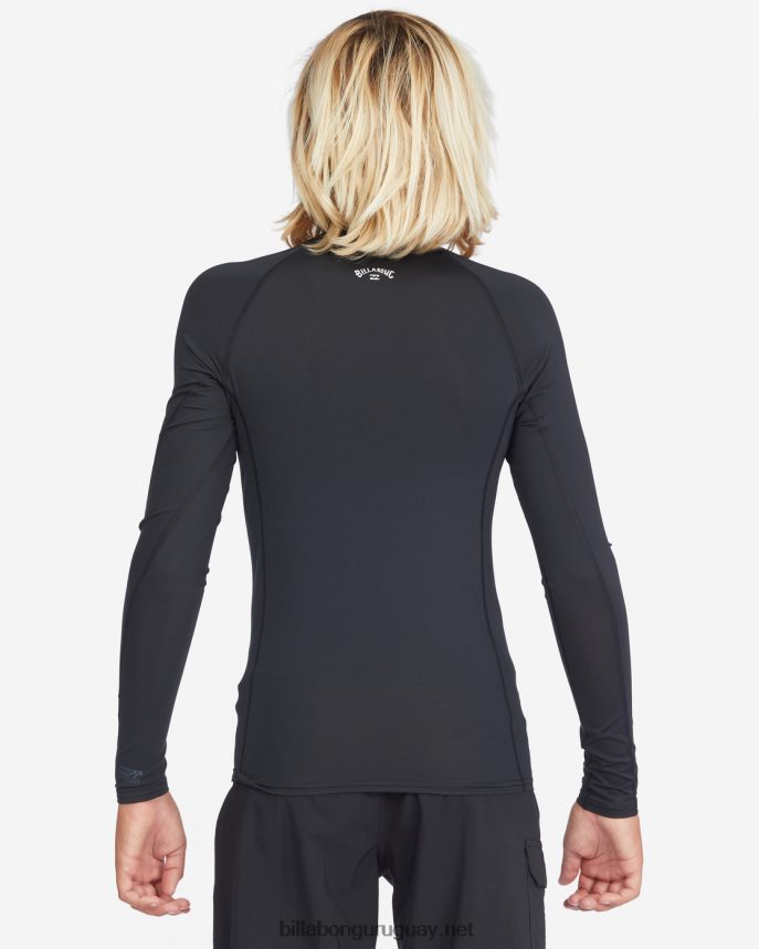 rashguard de manga larga con ajuste de rendimiento de ondas para todo el día Niños negro DR6844962 Billabong
