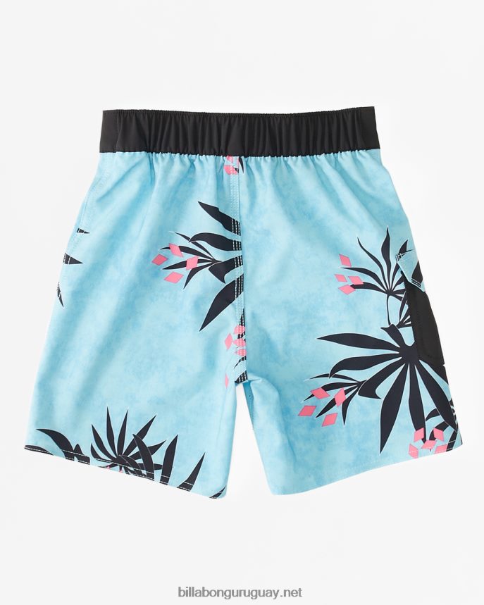 2-7 domingos pro performance 13\'\' boardshorts Niños azul neón DR68441008 Billabong