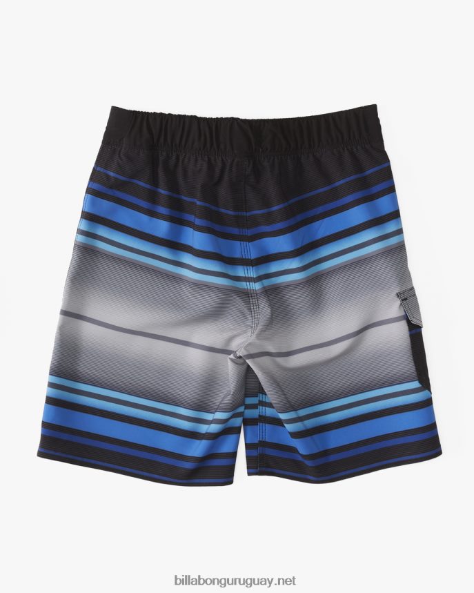 2-7 shorts de playa de 13\'\' de rendimiento profesional con rayas para todo el día Niños negro DR68441085 Billabong