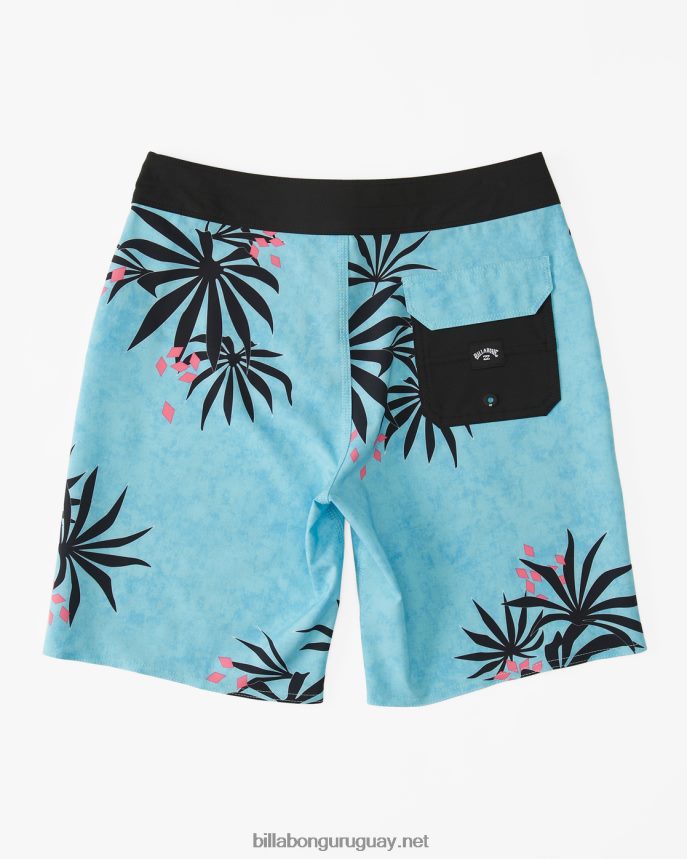 Bañador sundays pro performance 17\'\' Niños azul neón DR68441010 Billabong