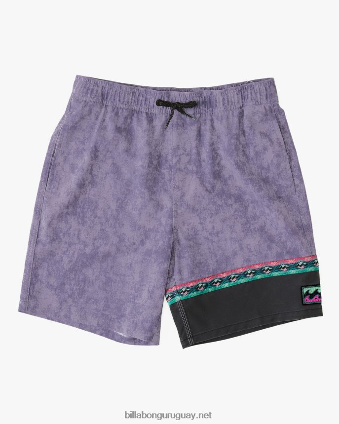 shorts de baño burleigh layback Niños neblina púrpura DR68441017 Billabong
