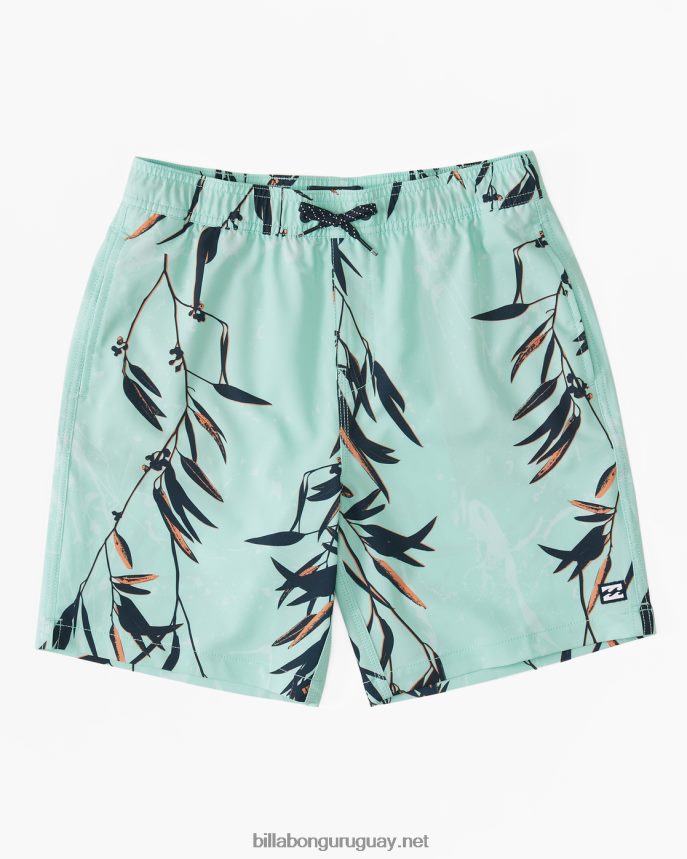 shorts de playa Sundays Layback de 16'' Niños menta DR6844212 Billabong