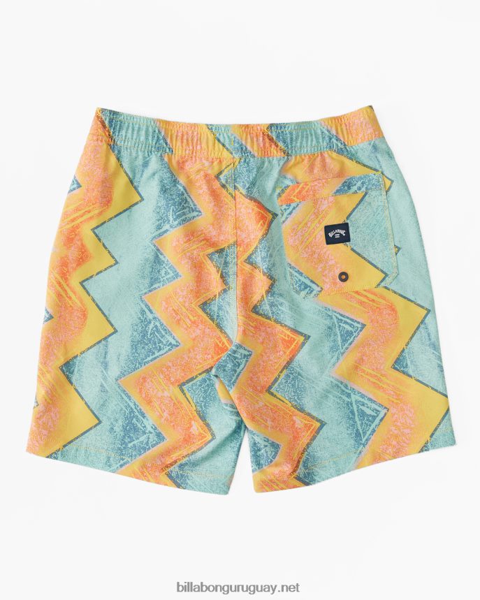 shorts de playa Sundays Layback de 16\'\' Niños oro DR6844175 Billabong