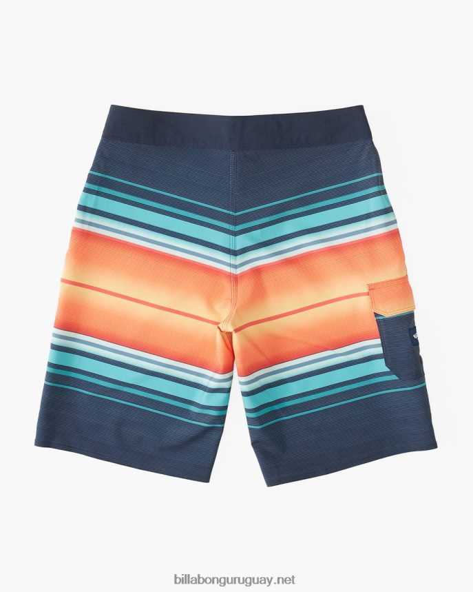 shorts de playa de 16\'\' de rendimiento profesional con rayas para todo el día Niños Armada DR6844930 Billabong
