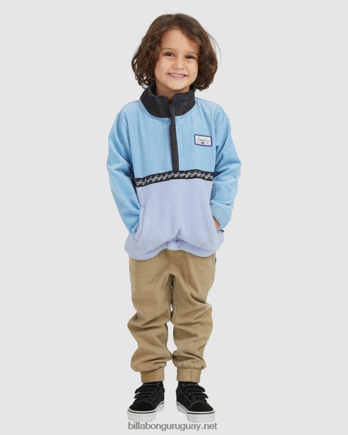 (2-7) suéter con media cremallera de vaca espacial Niños azul polvoriento DR68441103 Billabong