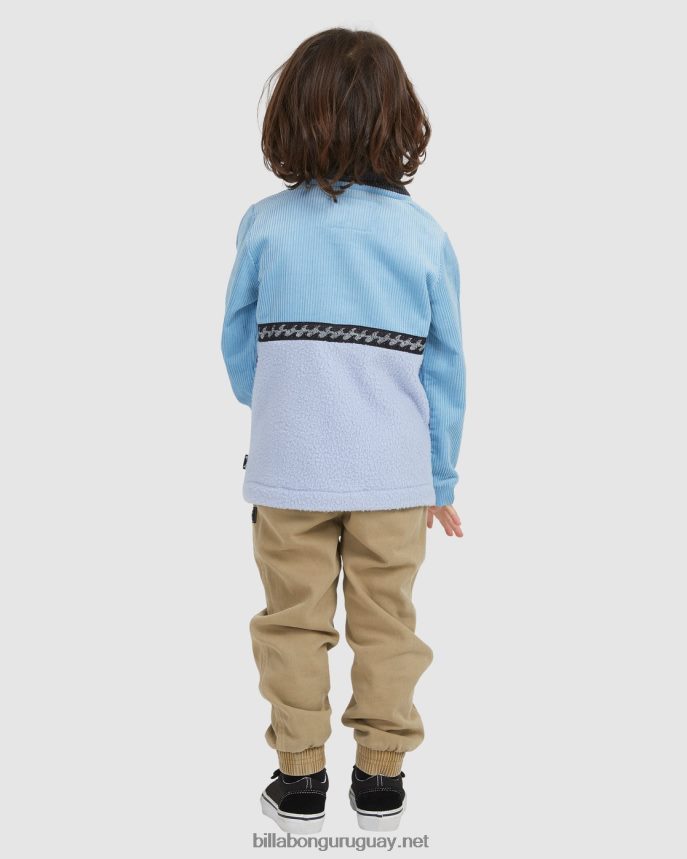 (2-7) suéter con media cremallera de vaca espacial Niños azul polvoriento DR68441103 Billabong