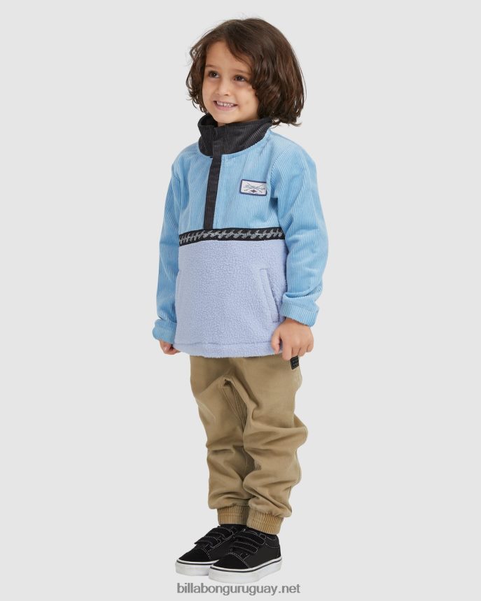 (2-7) suéter con media cremallera de vaca espacial Niños azul polvoriento DR68441103 Billabong