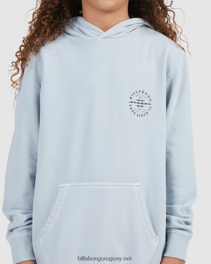 gran ola dan sudadera con capucha Niños humo azul DR68441133 Billabong