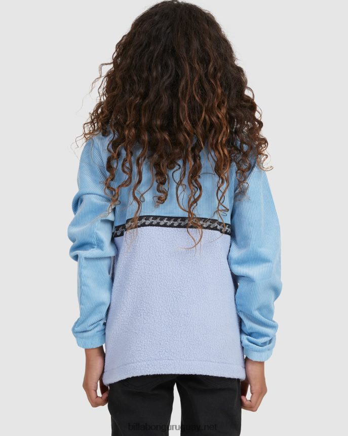suéter con media cremallera de vaca espacial Niños azul polvoriento DR68441123 Billabong