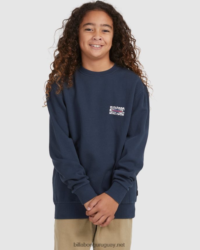 sudadera con cuello redondo y rombos en la sombra Niños Armada DR68441117 Billabong