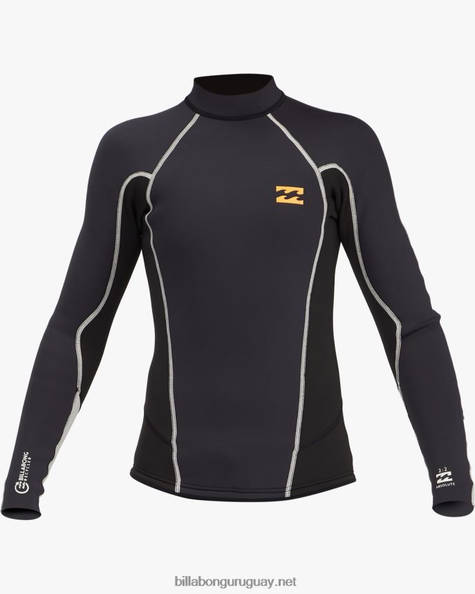 Chaqueta de neopreno de manga larga absoluta de 2 mm Niños Roca Negra DR6844991 Billabong