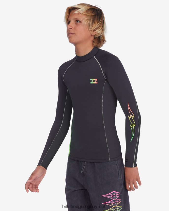 Chaqueta de neopreno intercambiable de 2/2 mm Niños verde neón DR6844975 Billabong