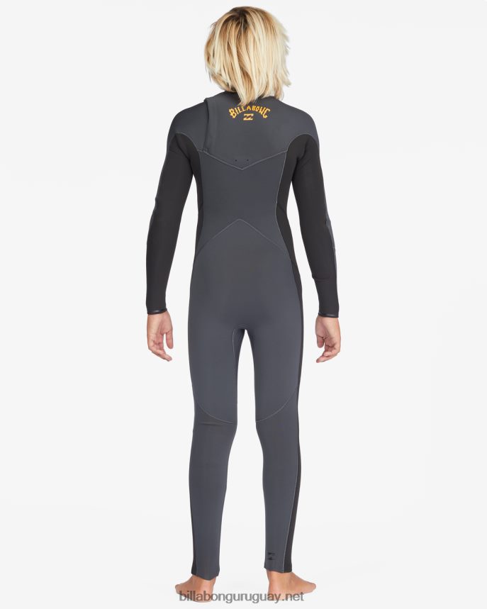 Traje de neopreno completo 4/3 con cremallera absoluta en el pecho Niños grafito DR68441000 Billabong
