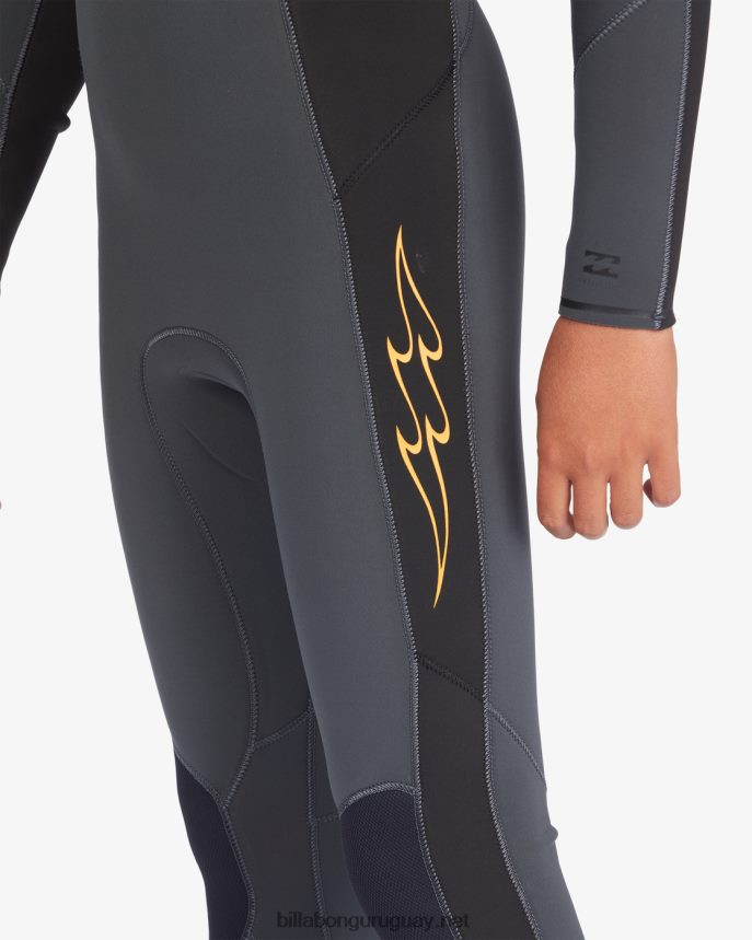 Traje de neopreno completo 4/3 con cremallera absoluta en el pecho Niños grafito DR68441000 Billabong