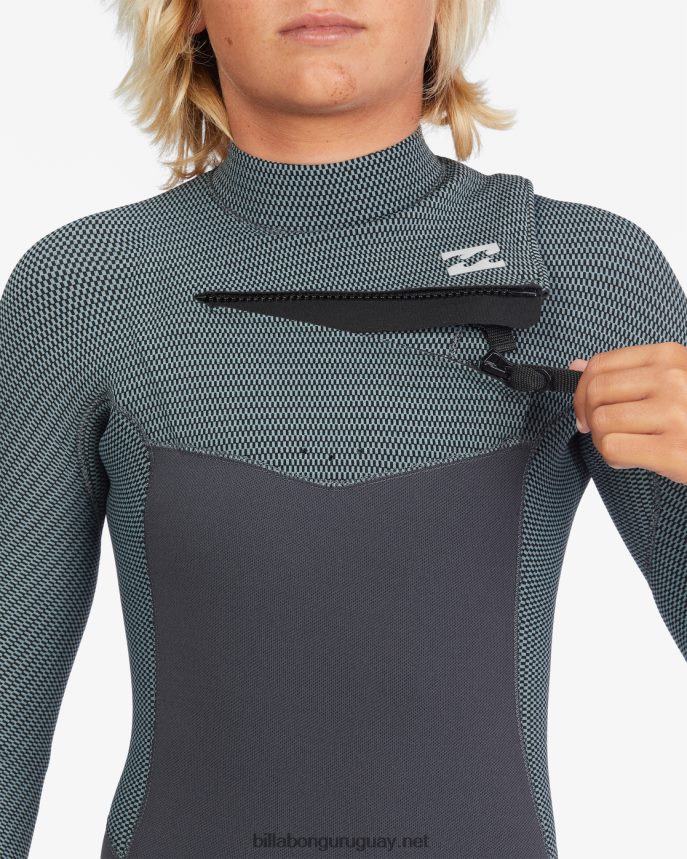 Traje de neopreno completo con cremallera en el pecho de 3/2 vueltas Niños negro antiguo DR6844998 Billabong