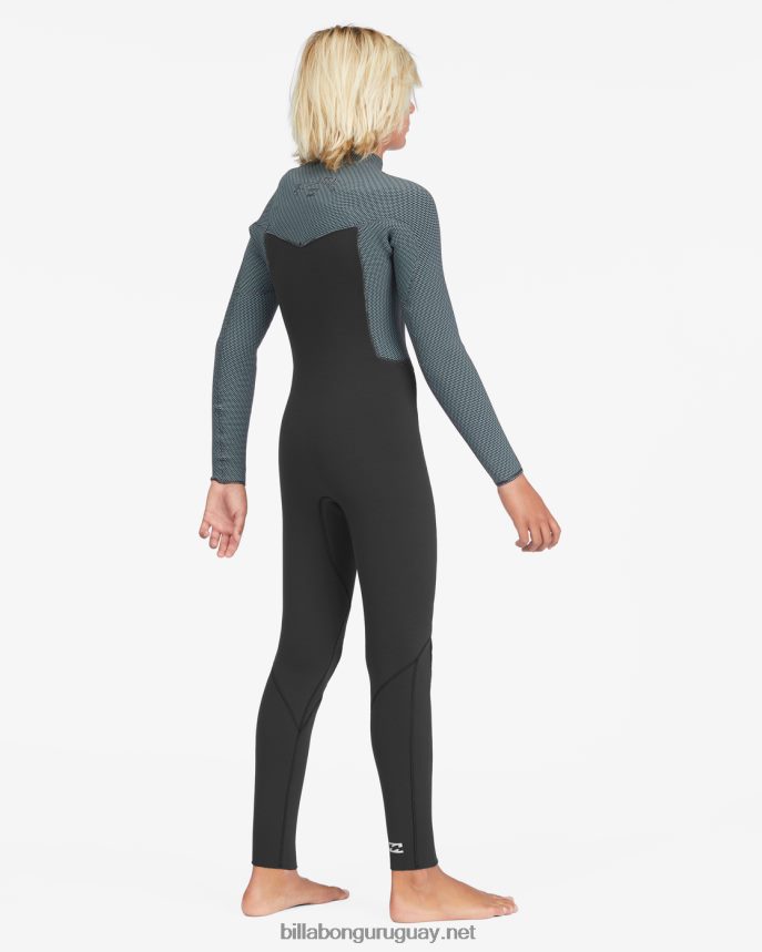 Traje de neopreno completo con cremallera en el pecho de 3/2 vueltas Niños negro antiguo DR6844998 Billabong