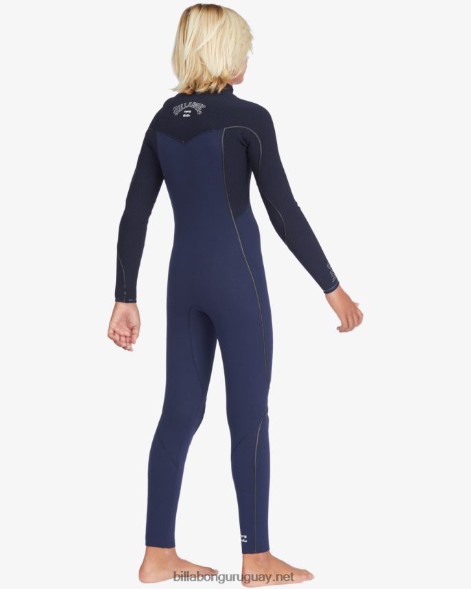 Traje de neopreno completo con cremallera en el pecho de 4/3 hornos Niños Armada DR68441129 Billabong