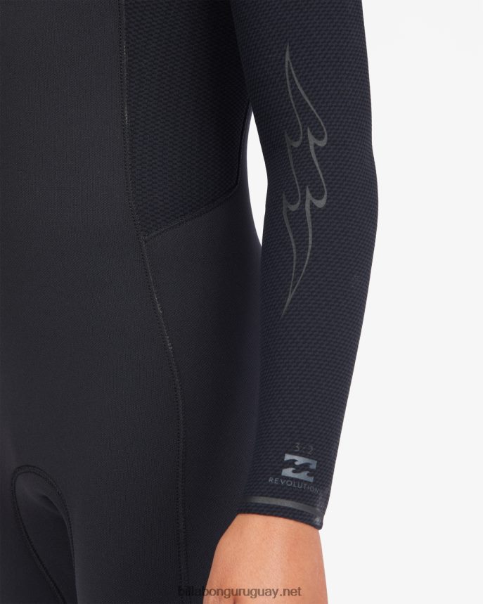 Traje de neopreno completo con cremallera en el pecho de 4/3 revoluciones Niños negro DR68441111 Billabong