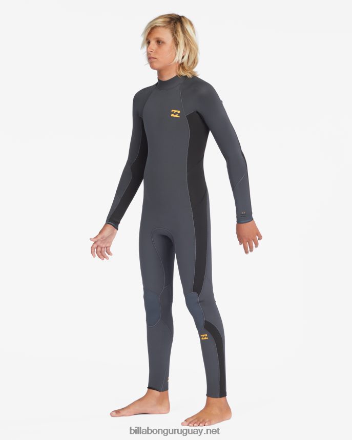 Traje de neopreno completo con cremallera trasera absoluta 3/2 Niños grafito DR68441130 Billabong