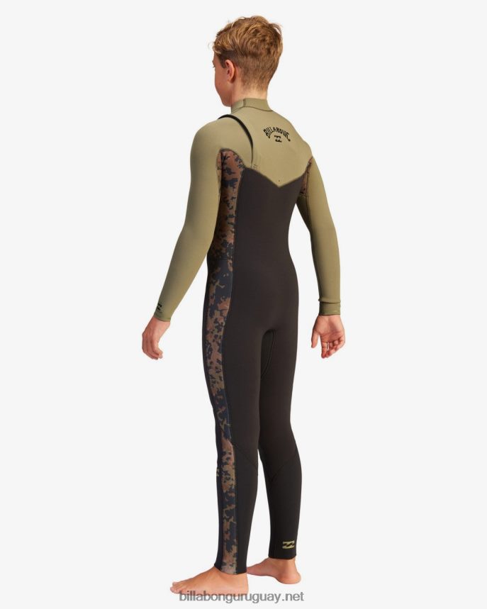 Traje de neopreno completo de 4/3 revoluciones Niños militar DR68441135 Billabong
