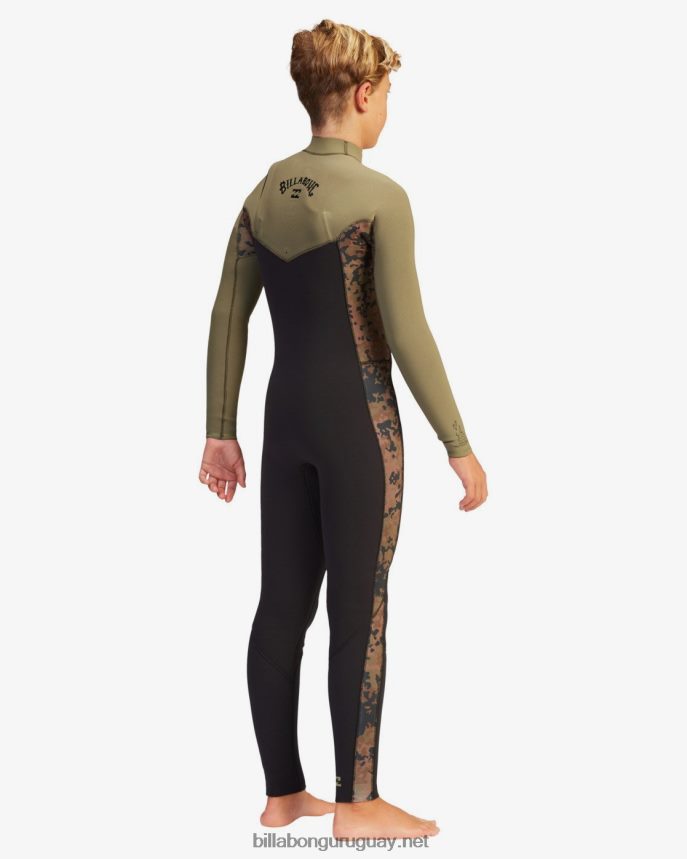 Traje de neopreno completo de 4/3 revoluciones Niños militar DR68441135 Billabong