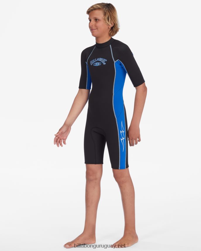 Traje de primavera con cremallera trasera absoluta de manga corta de 2/2 mm Niños puerto DR6844892 Billabong