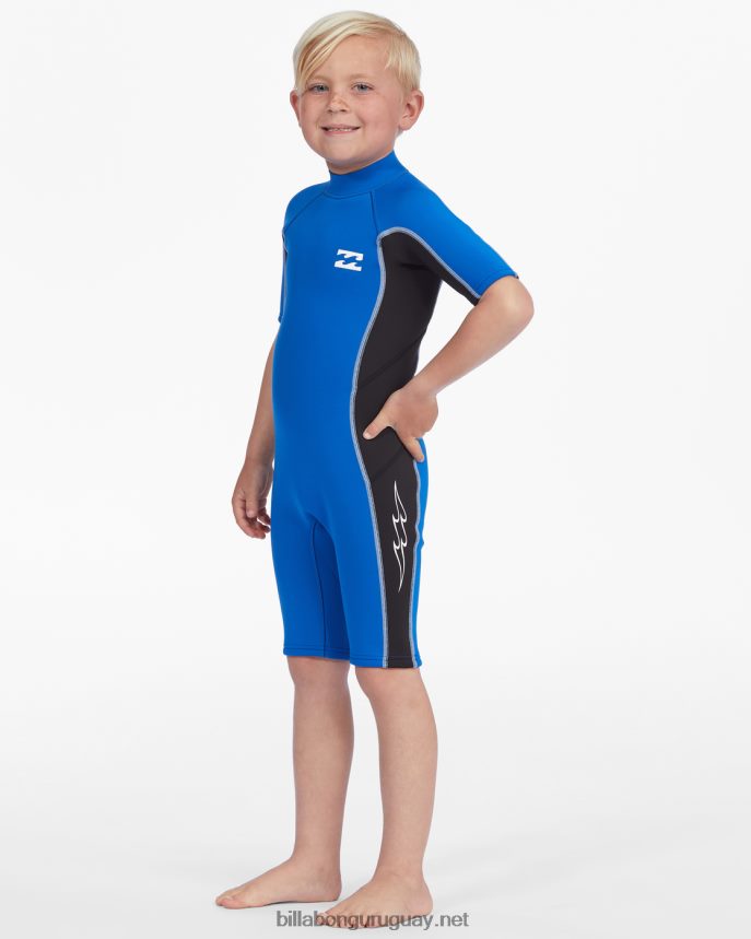 Traje de primavera con cremallera trasera absoluta de manga corta de 2-7 2/2 mm Niños puerto DR6844910 Billabong