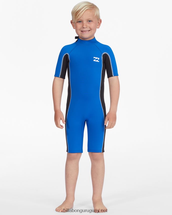 Traje de primavera con cremallera trasera absoluta de manga corta de 2-7 2/2 mm Niños puerto DR6844910 Billabong