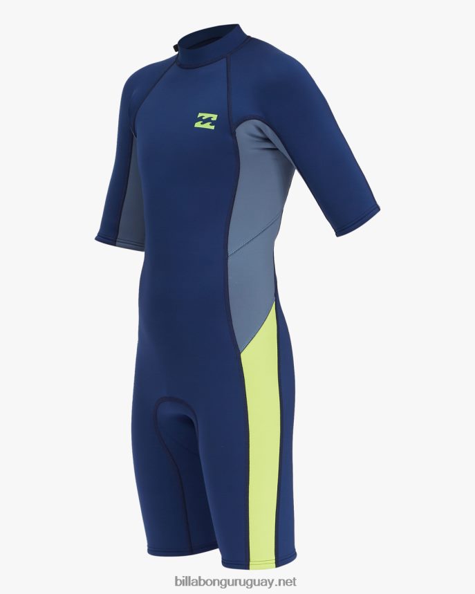 Traje de primavera de manga corta con cremallera trasera absoluta 2/2 Niños Armada DR6844993 Billabong