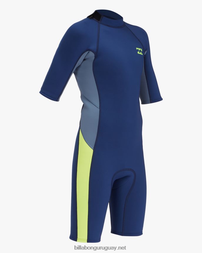Traje de primavera de manga corta con cremallera trasera absoluta 2/2 Niños Armada DR6844993 Billabong